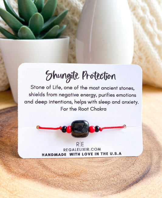 Shungite Bracelet - Red String