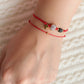 Azabache bracelet | Genuine Azabache bracelet | Jet bracelet with red string | red string bracelet for baby | red string azabache