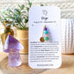 Virgo Zodiac Necklace with crystals