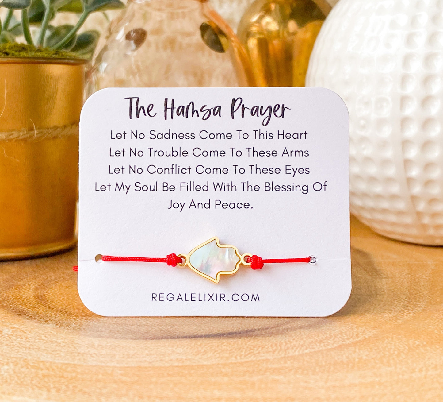 Hamsa Bracelet with red string