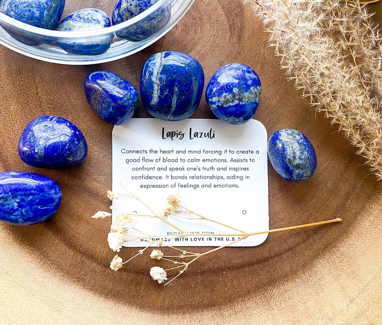 Lapis Lazuli tumbled, pocket stone