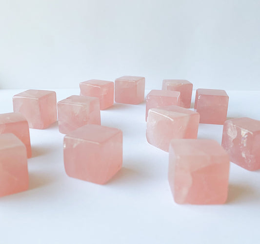 Madagascar Rose Quartz Cubes